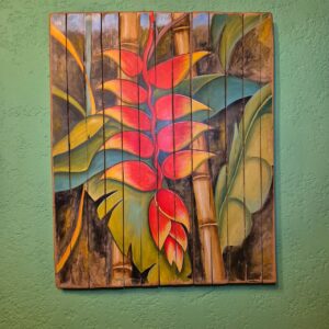 Quadro Helicônia com Bambu - Imagem 3