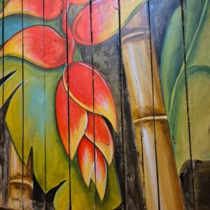 Quadro Helicônia com Bambu - Imagem 4