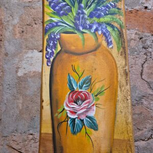 Quadro Lavanda Vaso Amarelo Queimado - Imagem 3