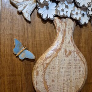 Quadro Vaso de Flores - Branco - Imagem 3