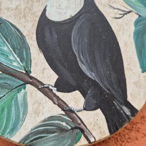 Quadro Redondo Tucano com Folhagem - Imagem 3