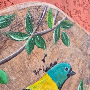 Quadro em Madeira Orgânica - Pássaro Colorido - Imagem 3