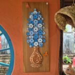Quadro Vaso de Flores - Azul