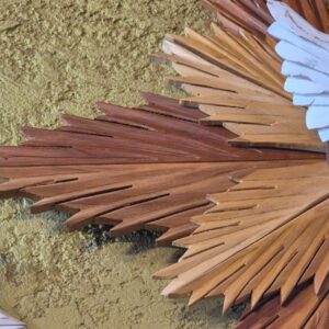 Divino Espirito Santo - Branco e Marrom M - Imagem 3