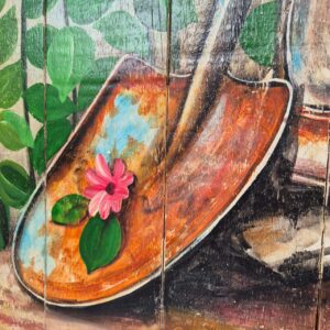 Quadro Pá com Flores - Imagem 4