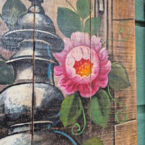 Quadro Lamparina com Flores - Imagem 4