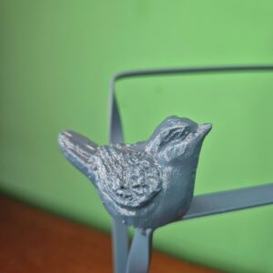 Suporte para Pano de Prato Detalhe em Pássaro - Azul - Imagem 3