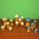 Conjunto de Cogumelos 5unidade - Verde Pistache