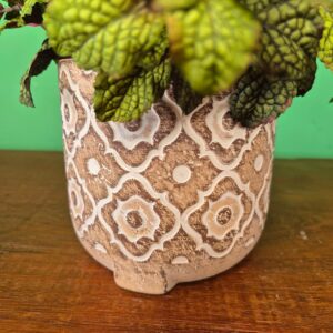 Composição Vaso Arabesco Flor com Arranjo - Hortelã Escuro - Imagem 3