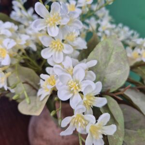 Composição Vaso Pedrinha com Arranjo Flor do Campo - Imagem 3