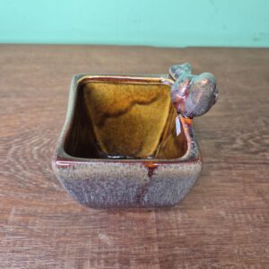 Pote de Cerâmica com Detalhe de Pássaro - Imagem 3