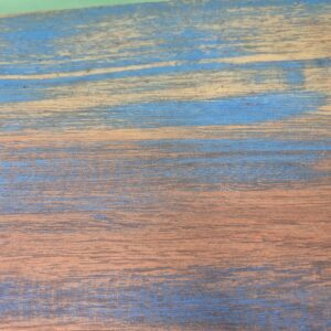 Bancada Azul em Madeira com Pés - Imagem 4